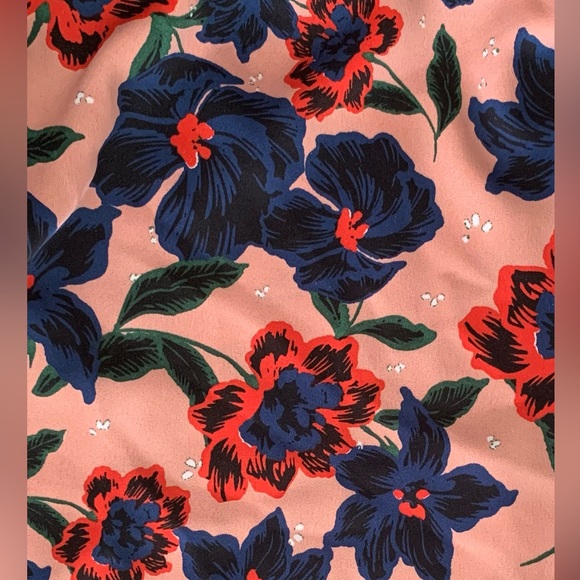 Zara Midi Length Floral Dress Long Sleeve Waist Tie Pockets Medium NWT - Picture 8 of 16